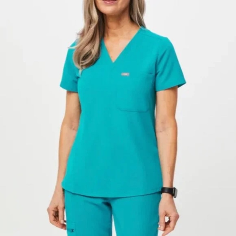 Figs Teal Catarina™ - One-Pocket Scrub Top